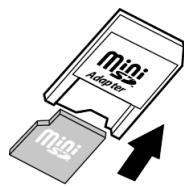 MITSUBISHI TELECOM M430I - Comment insérer /extraire la carte miniSD™ - 4