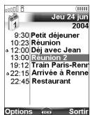 MITSUBISHI TELECOM M430I - Pour afficher les entrées du jour - 1