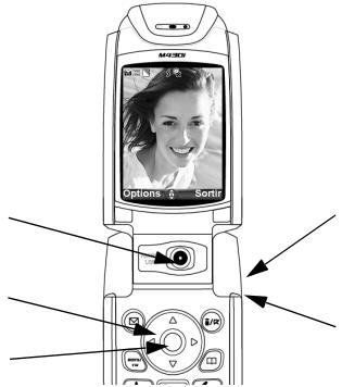 MITSUBISHI TELECOM M430I - Clapet ouvert : autoportraits - 1