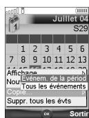 MITSUBISHI TELECOM M430I - Les actions suivantes sont disponibles : - 6