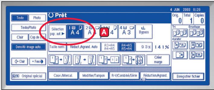 NASHUATEC COPIER SUR LES MULTIFONCTIONNELS - Choix du magasin papier - 1