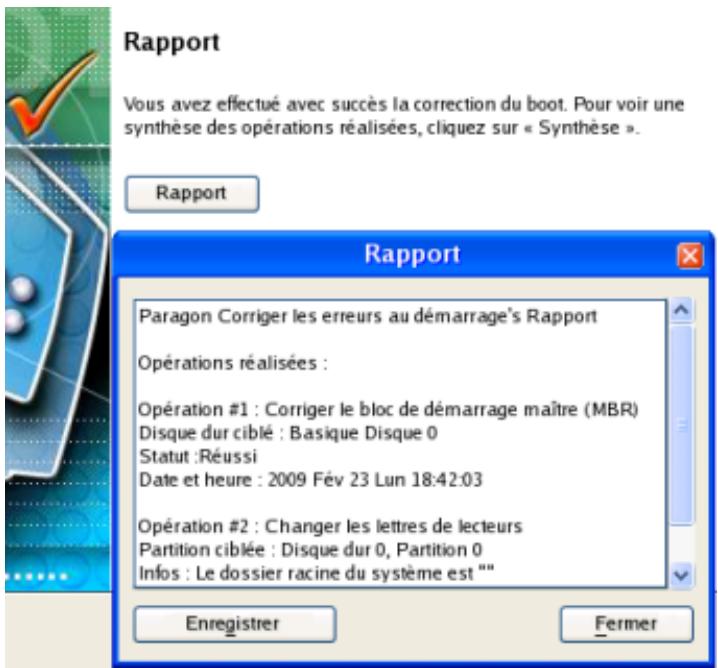 PARAGON SOFTWARE PARTITION MANAGER 10 PROFESSIONAL - Installations windows correctes - 7
