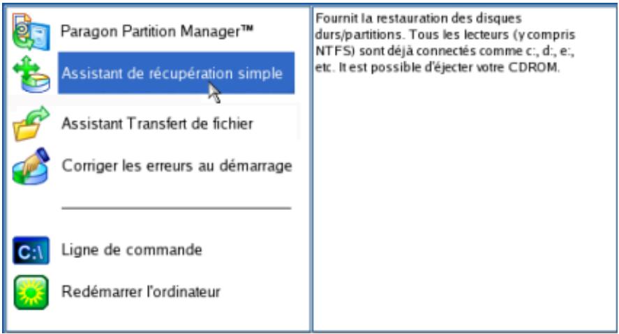 PARAGON SOFTWARE PARTITION MANAGER 10 PROFESSIONAL - Restaurer une partition systeme depuis un MEDIA externe (cd/dvd) - 4