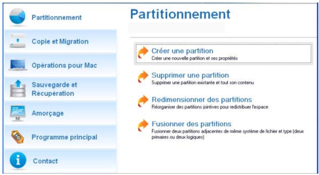 PARAGON SOFTWARE PARTITION MANAGER 10 PROFESSIONAL - Augmenter la taille de la partition systeme GRACE a l'espace LIBRE d'une autre - 1