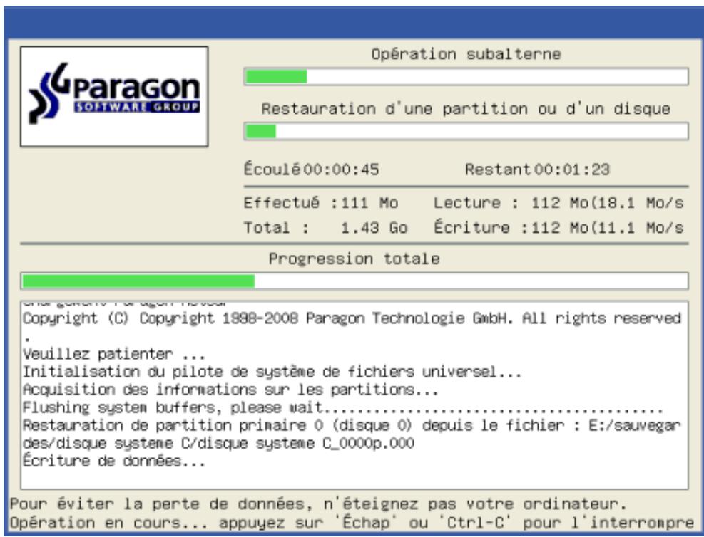 PARAGON SOFTWARE PARTITION MANAGER 10 PROFESSIONAL - Programme principal - 7