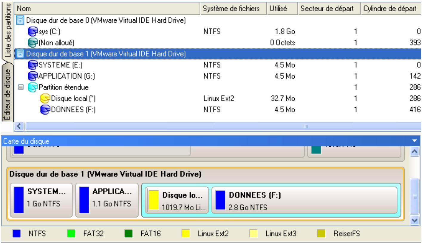 PARAGON SOFTWARE PARTITION MANAGER 10 PROFESSIONAL - Augmenter la taille de la partition systeme GRACE a l'espace LIBRE d'une autre - 2