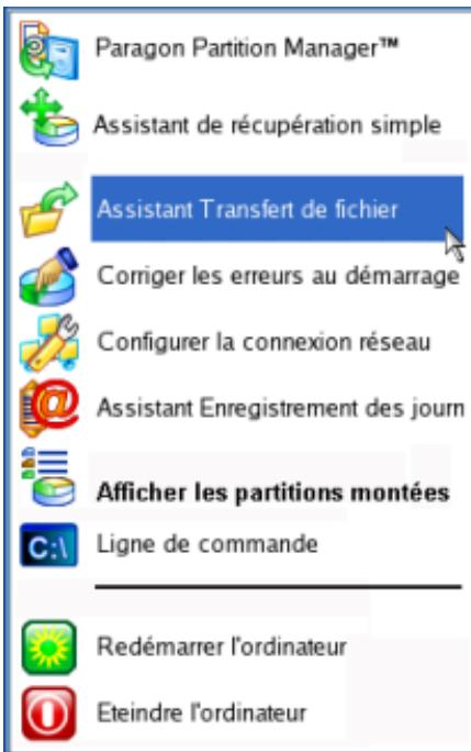 PARAGON SOFTWARE PARTITION MANAGER 10 PROFESSIONAL - COPIER Les donnees depuis une sauvegarde vers la partition systeme endommagee - 3