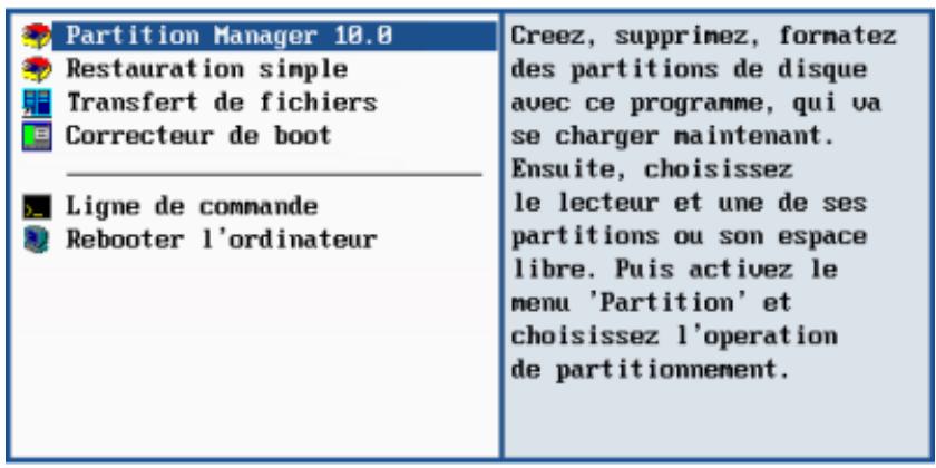 PARAGON SOFTWARE PARTITION MANAGER 10 PROFESSIONAL - Mode sans ECHEC sans artifice (BASSE resolution) - 1