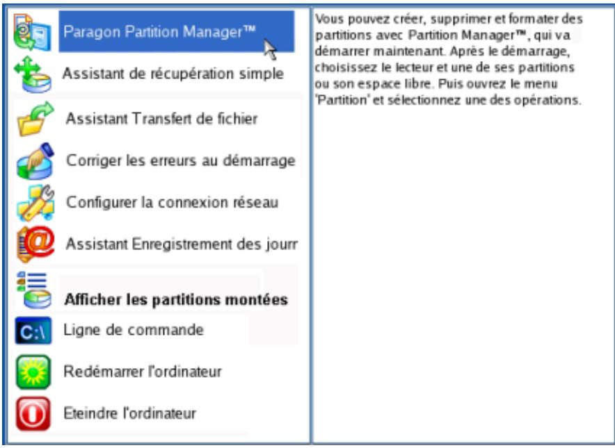 PARAGON SOFTWARE PARTITION MANAGER 10 PROFESSIONAL - Sauvegarder un MAC DUAL BOOT sur un lecteur USB externe - 3