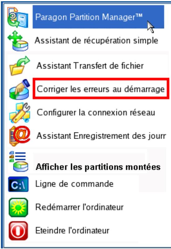 PARAGON SOFTWARE PARTITION MANAGER 10 PROFESSIONAL - Scenarios de recuperation - 2
