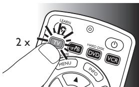 PHILIPS SRP 5004 - Exempel: ställa in universalfjärrkontrollen für TV:n: - 5