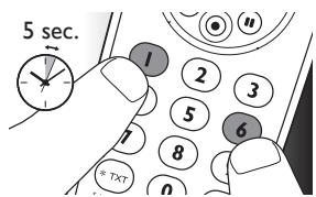 PHILIPS SRP 5004 - Rétablir la fonction d'origine d'une touche - 1