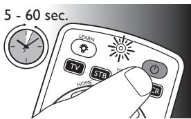PHILIPS SRP 5004 - Esimerkki: yleiskaukosäätimen märittäminen ohjaamaan TV:tä: - 4
