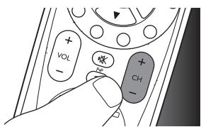 PHILIPS SRP 5004 - Esimerkki: yleiskaukosäätimen märittäminen ohjaamaan TV:tä: - 5