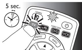 PHILIPS SRP 5004 - Konfigurere den universelle fjernkontrollen - 1