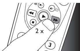 PHILIPS SRP 5004 - Nulstilling af en tast til dens oprindelige Funktion - 3