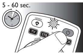 PHILIPS SRP 5004 - Beispiel: Einrichten der Universal-Fernbedienung für Ihr Fernsehgerät: - 4