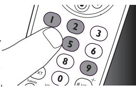 PHILIPS SRP 5004 - Example: setting up the universal remote control to operate your TV: - 3