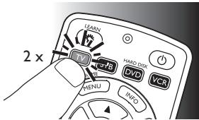 PHILIPS SRP 5004 - Voorbeeld: de universele afstandsbediening instellen voor bediening van uw TV: - 6