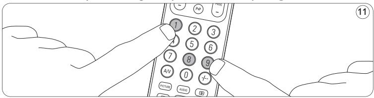 PHILIPS SRU-5110 - De oorspronkelijke functies van uw afstandsbediening herstellen - 2