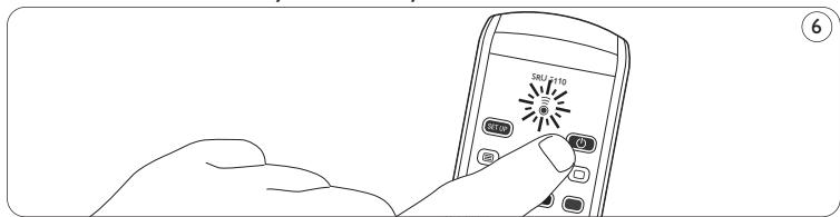 PHILIPS SRU-5110 - Setting the remote control - 4