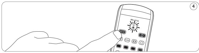 PHILIPS SRU-5110 - Fernbedienung einstellen - 2