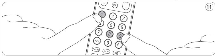 PHILIPS SRU-5110 - Restauration des fonctions initiales de votre télécommande - 2
