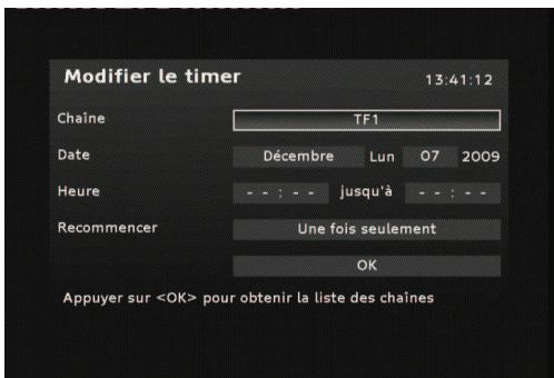 PHILIPS DTR 230 - Créer ou modifier un timer - 1