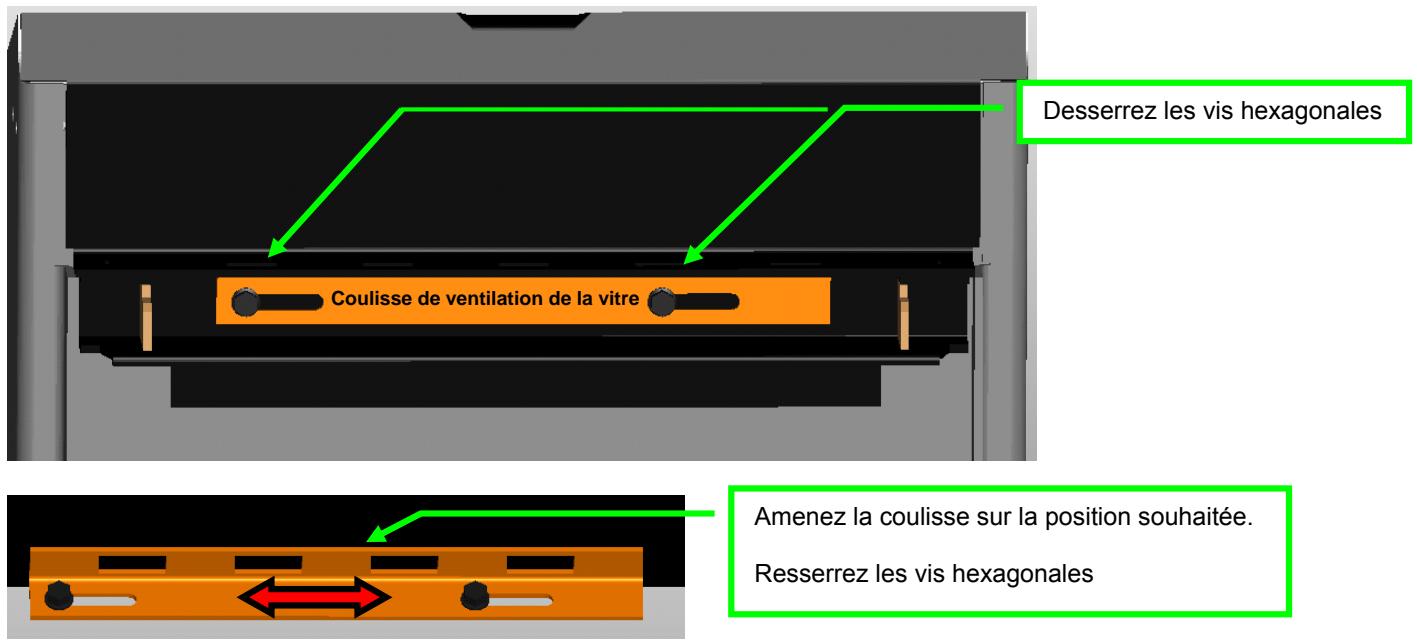 WODTKE CW 21 - Réglage de la coulisse de ventilation de la vitre - 1
