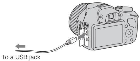 SONY CYBERSHOT DSC-HX300 - Charging by connecting to a computer - 1