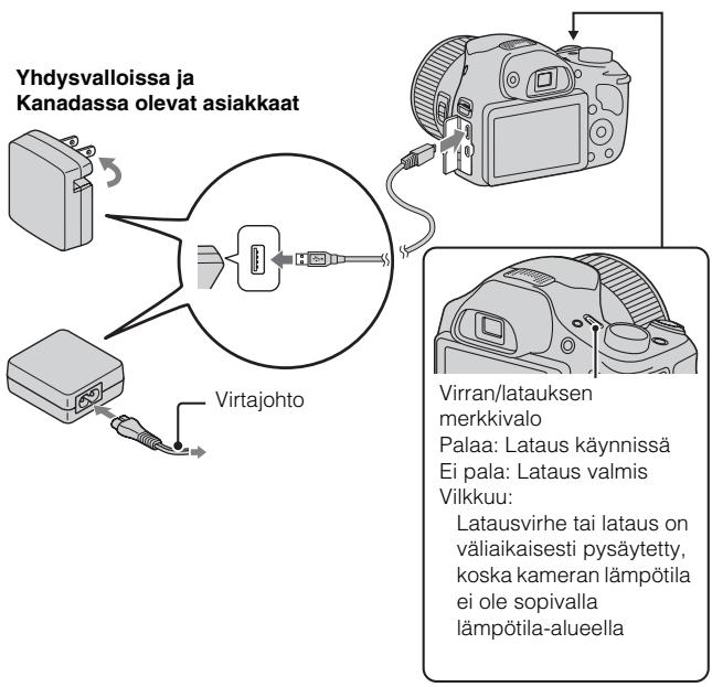 SONY CYBERSHOT DSC-HX300 - Työnnä akku sisään. - 1