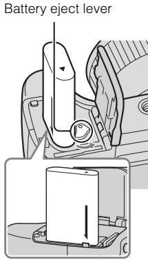SONY CYBERSHOT DSC-HX300 - Inserting the battery pack - 2