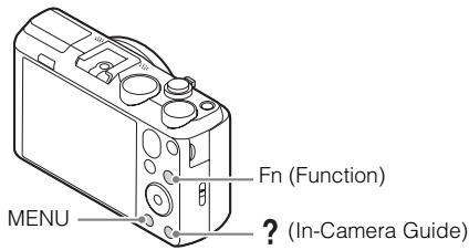 SONY CYBERSHOT DSC-HX60 - Viewing the Guide - 1