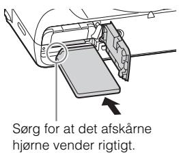 SONY CYBERSHOT DSC-HX60 - Indsættelse af et hukommelseskort (sælges separat) - 2