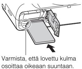 SONY CYBERSHOT DSC-HX60 - Muistikortin (myydään erikseen) asettaminen - 2