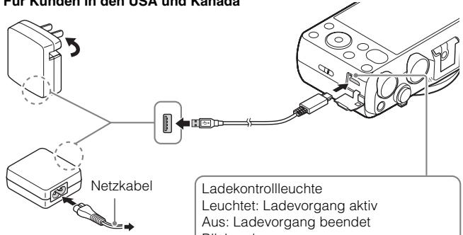 SONY CYBERSHOT DSC-HX60 - Laden des Akkus - 1