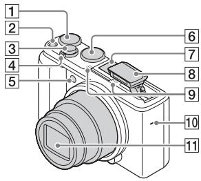 SONY CYBERSHOT DSC-HX60 - Identificazione delle parti - 1
