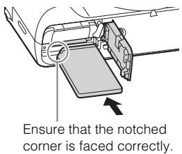 SONY DSC HX 60 - Inserting a memory card (sold separately) - 2