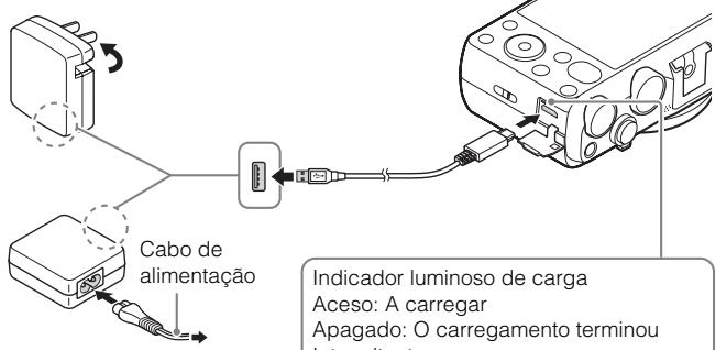 SONY DSC HX 60 - Carregar o pack de baterias - 1