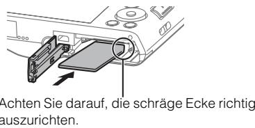 SONY DSC W 830 - Einsetzen einer Speicherkarte (gesondert erhältlich) - 2