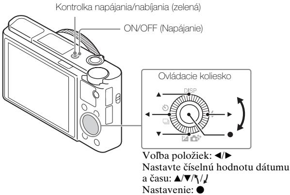 SONY CYBER-SHOT DSC-RX100M III - Nastavenie hodin - 1
