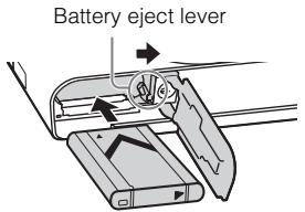 SONY CYBER-SHOT DSC-RX100M III - Inserting the battery pack - 2