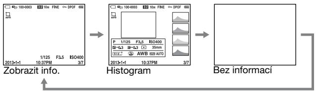 SONY ALPHA SLT-A58 - Prepinani obrazovky pri prehravani - 1