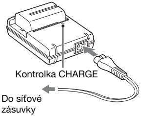 SONY ALPHA SLT-A58 - Pripojte nabiječku do sítove zásuvky. - 2