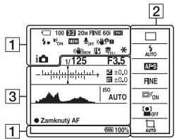SONY ALPHA SLT-A58 - Seznamikon režimu hledáčku - 1