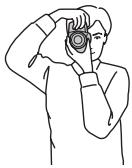 SONY ALPHA SLT-A58 - Správné drženi fotoparátu - 3