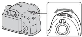 SONY ALPHA SLT-A58 - Nastavte volic rezimnu na A. - 1