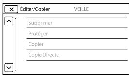 SONY PJ320 - Lorsque vous ne pouvez pas sélectionner une option d'un menu - 1