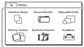 SONY PJ650 - Verwenden der Menüs - 8