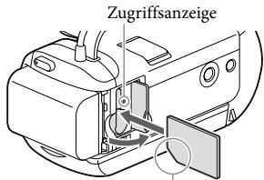 SONY PJ650 - Einsetzen einer Speicherkarte - 1